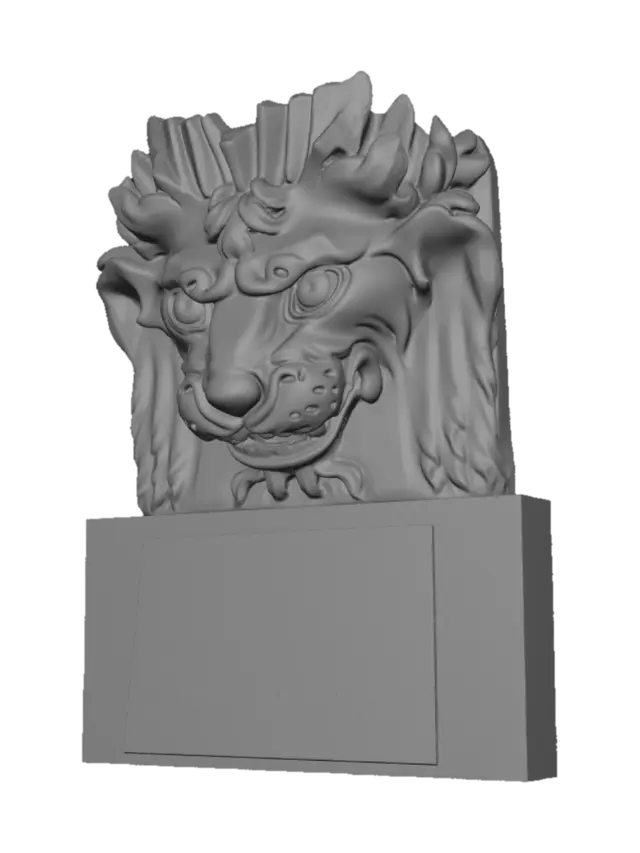 3D model for Dragon Head Gargoyle