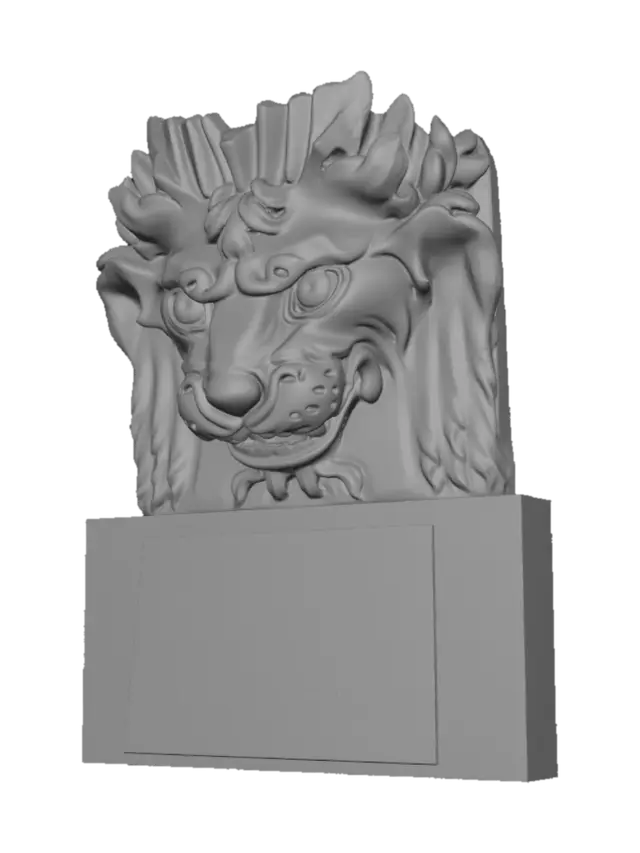 3D model for Dragon Head Gargoyle