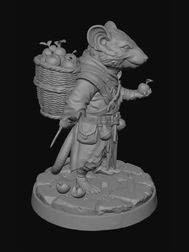 3D model for fantasy+rat+alchemist+3d+model