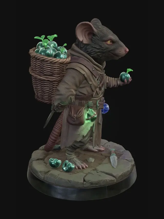 3D model for fantasy+rat+alchemist+3d+model