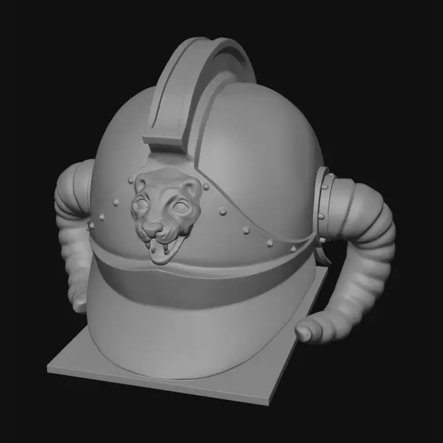 3D model for Lionhead Helmet