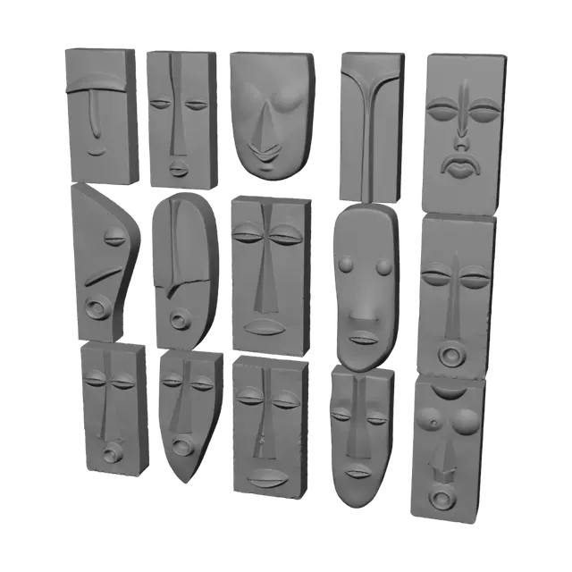 3D model for Wall of Masks