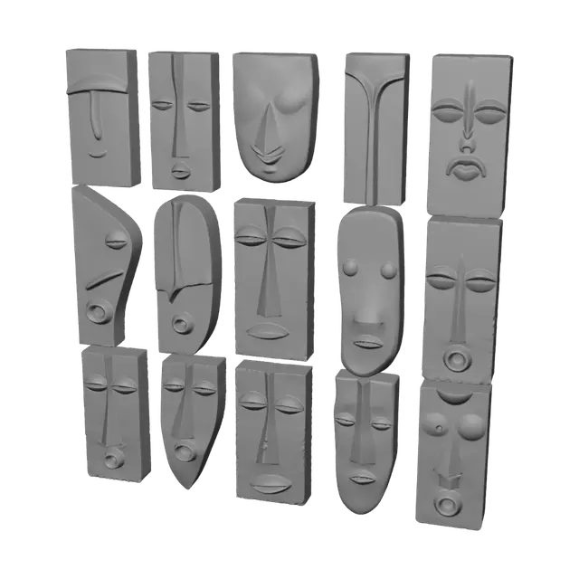 3D model for Wall of Masks
