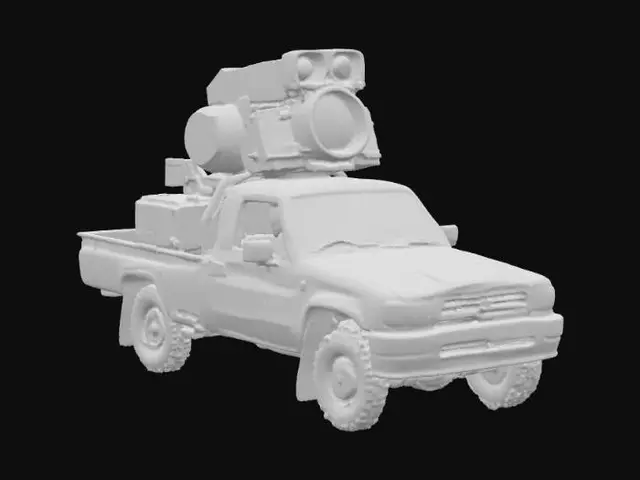 3D model for Truck with Laser