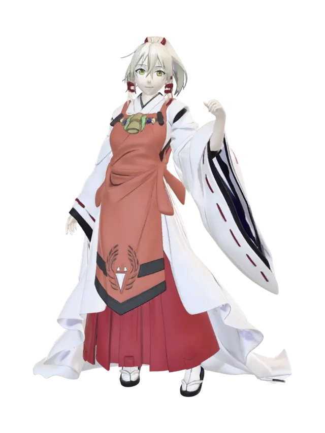 3D model for Autumn Shrine Maiden