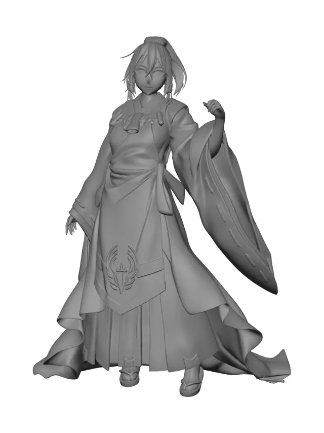 3D model for Autumn Shrine Maiden