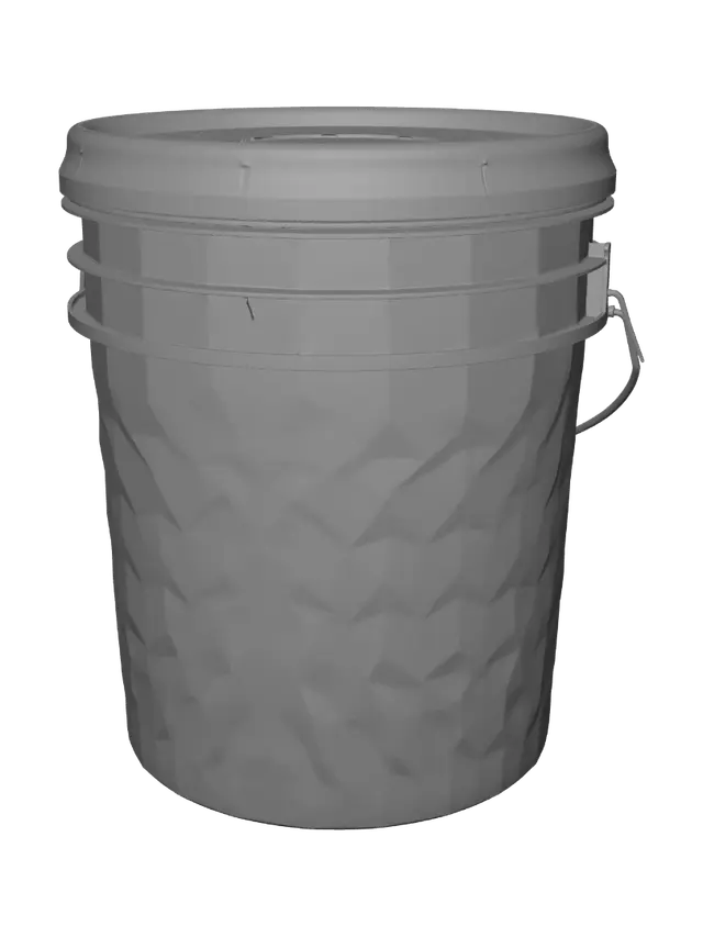 3D model for White plastic bucket