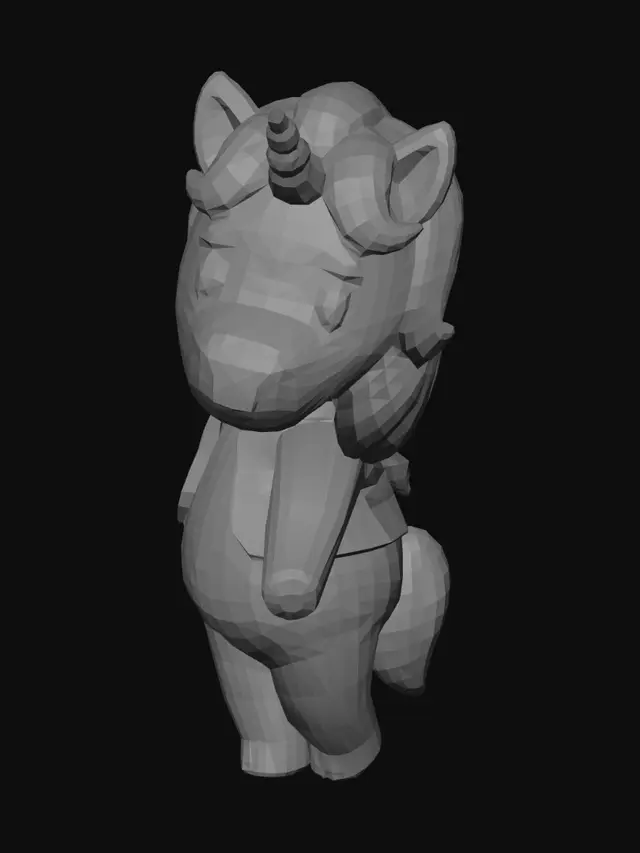 3D model for Pastel Rainbow Unicorn