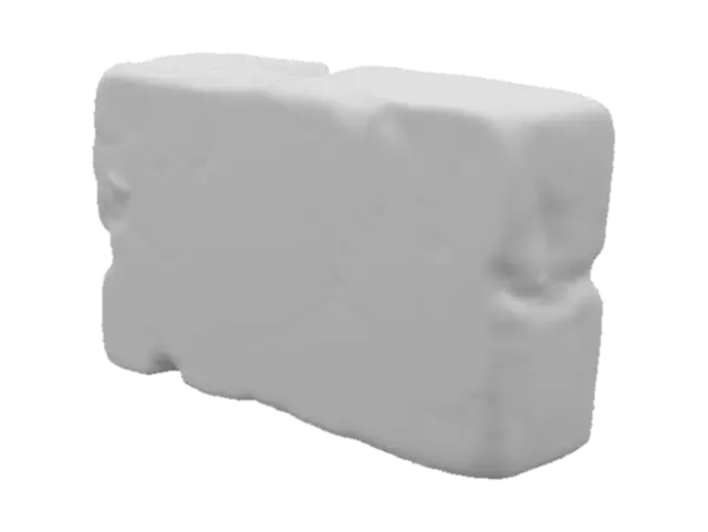 3D model for A single brick, Roman times inspired, to be layed on a roadway 
