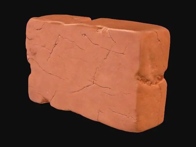 3D model for A single brick, Roman times inspired, to be layed on a roadway