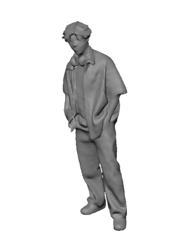 3D model for Casual Denim Look