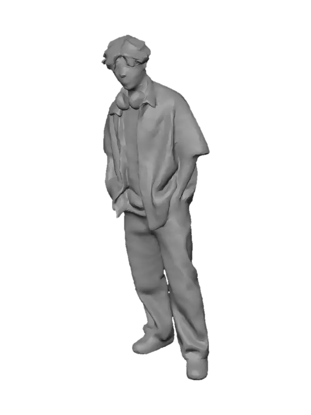 3D model for Casual Denim Look