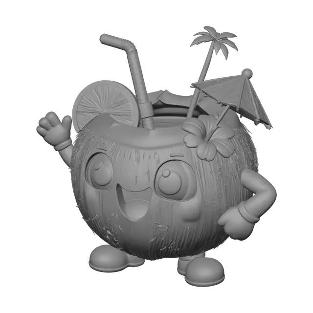 3D model for Happy Coconut on the Beach