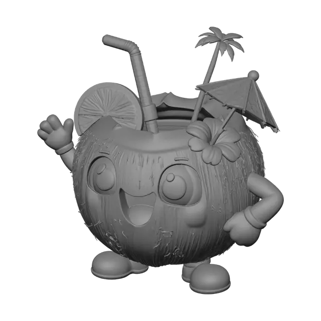 3D model for Happy Coconut on the Beach