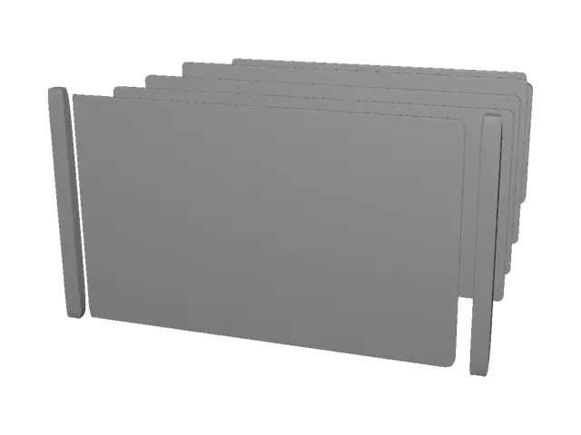 3D model for Converging Glass Planes