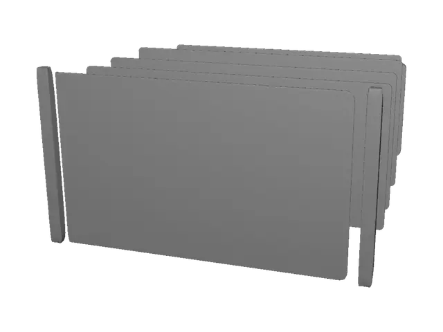 3D model for Converging Glass Planes