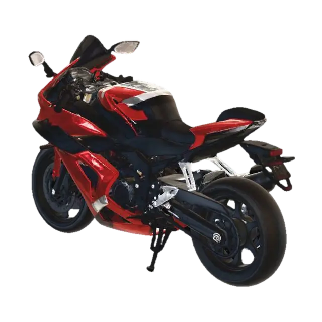 3D model for Crimson Sportbike on a Scenic Road