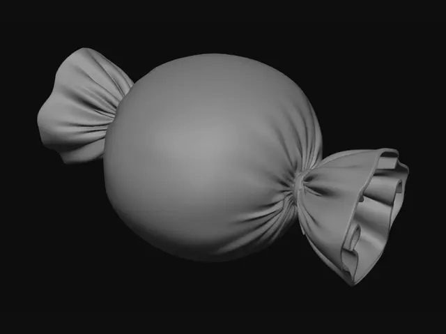 3D model for Sunlit Lemon Stripe Candy
