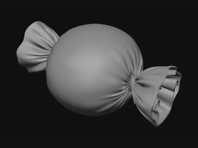 3D model for Sunlit Lemon Stripe Candy