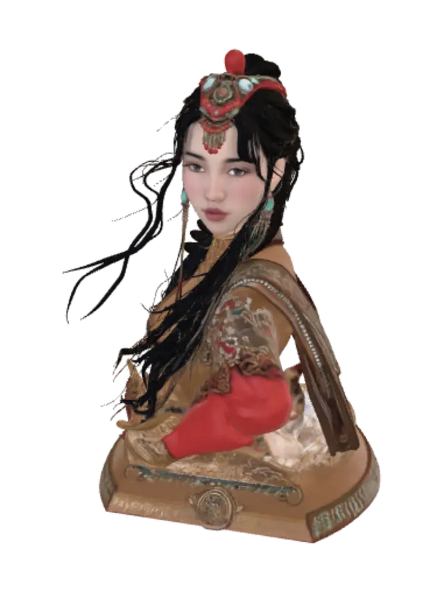 3D model for Empress of Winter Embroidery