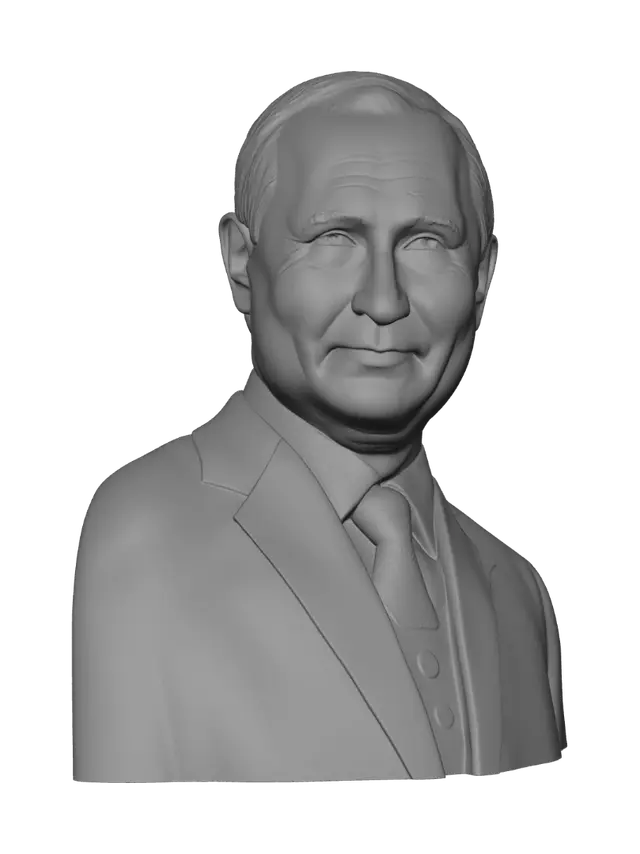 3D model for Smiling politician in a dark suit