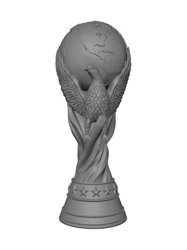 3D model for Golden World Cup Trophy