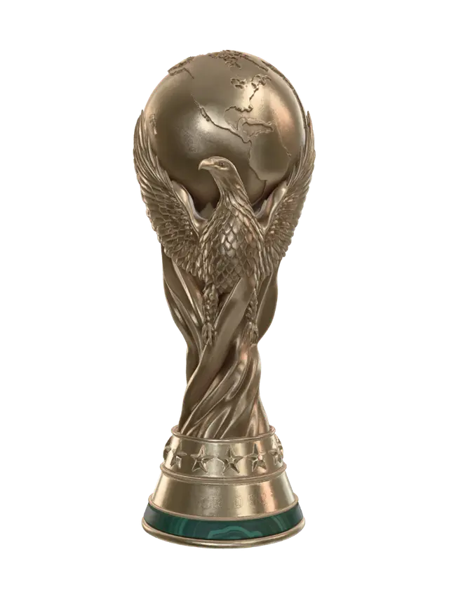 3D model for Golden World Cup Trophy