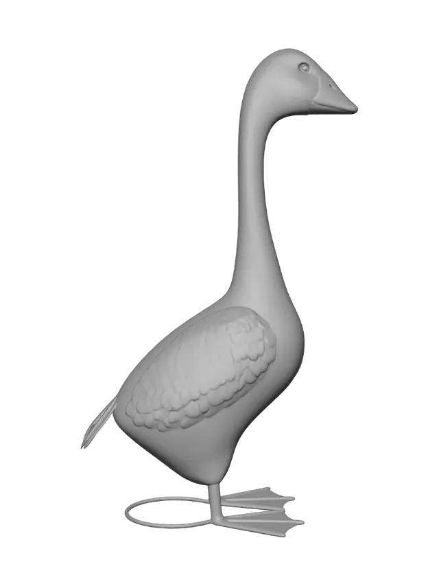 3D model for White Goose Figurine