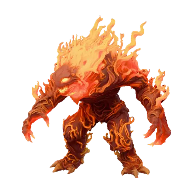 Inferno Guardian 2 - Elementals AI 생성 3D 모델