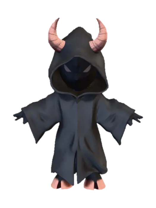 Shadowed Inferno - Devils 3D model, vytvořený pomocí AI