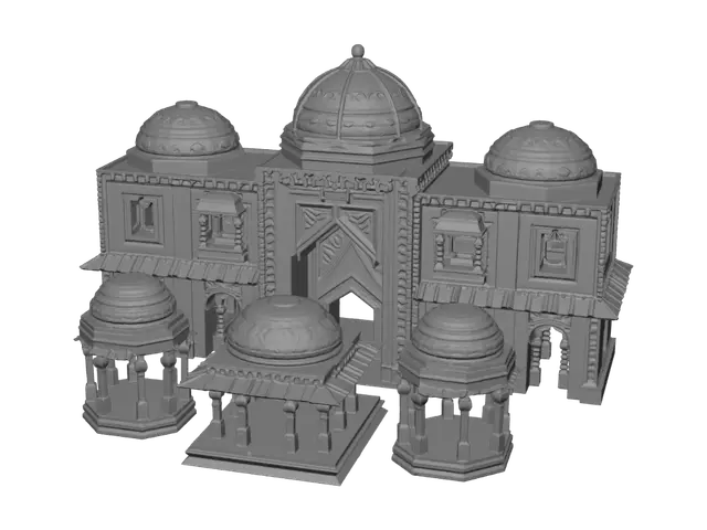 3D model for Dome City Bazaar