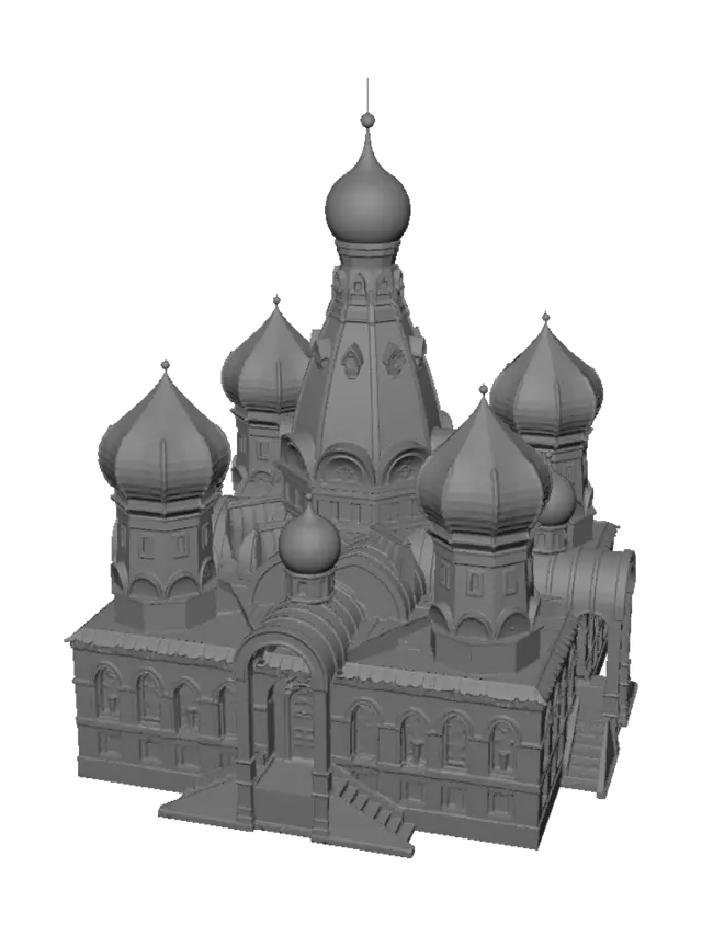 3D model for Prismatic Cathedral of Many Domes