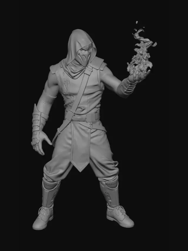 3D model for Scorpion from Mortal Kombat