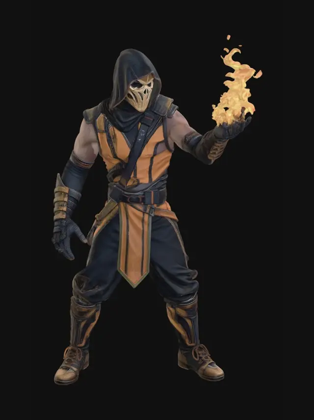 3D model for Scorpion from Mortal Kombat