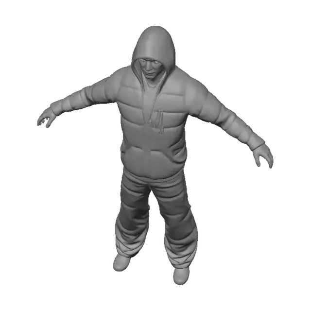 3D model for Rapper Hoodie 3D Model