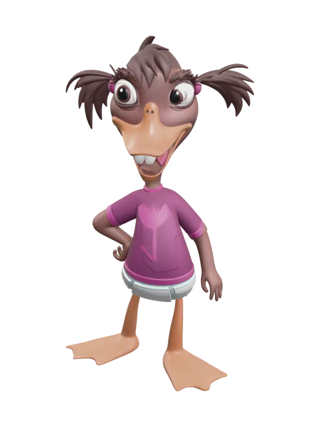 3D model for Realistic Chicken Little Girl