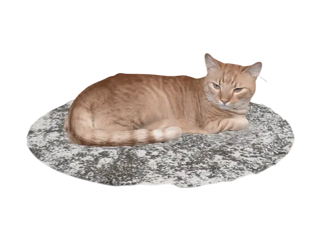 3D model for Ginger Tabby Lounging