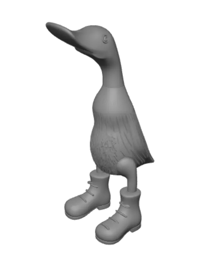 3D model for Duck on Boots