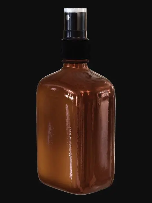 3D model for Amber glass spray bottle