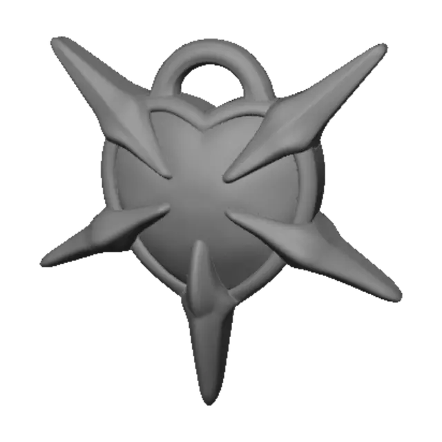 3D model for Pink Spiked Star