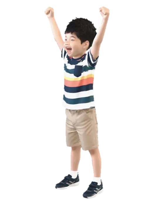 Model 3D Joyful Victory - Posed, dijana oleh AI