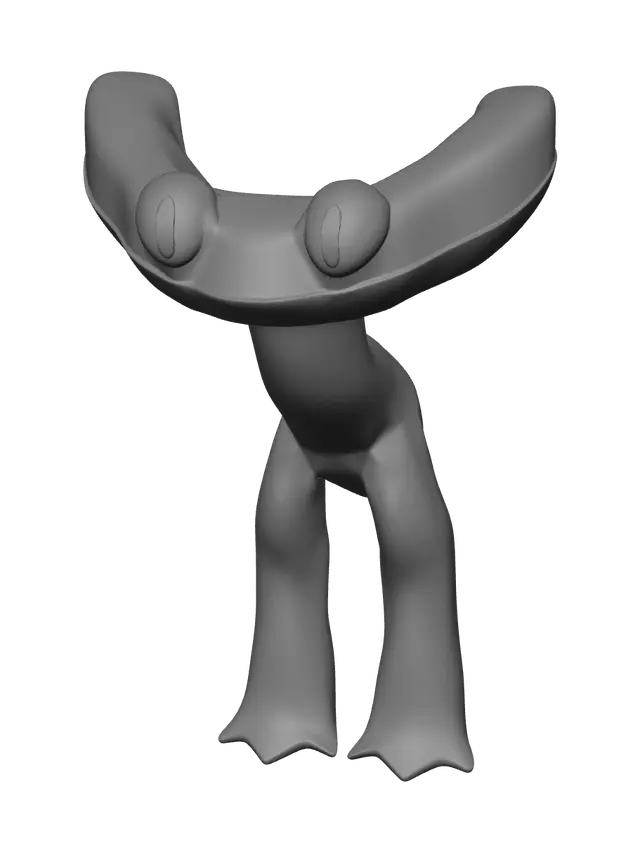 3D model for Realistic Rainbow Friends Cyan