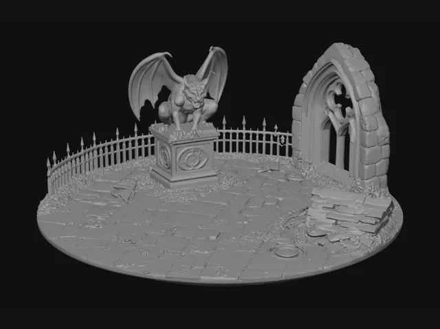 3D model for Gargoyle on the Ruined Terrace