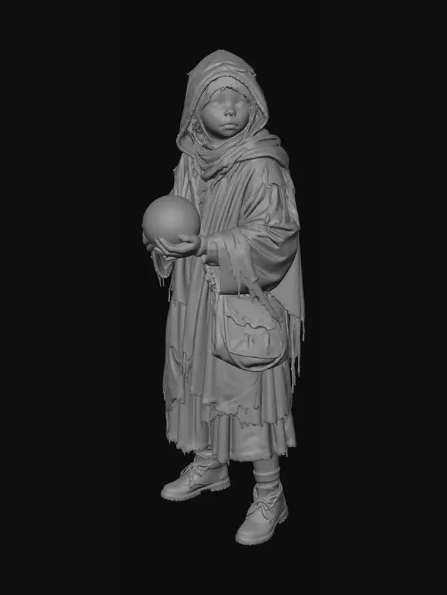 3D model for The Keeper of the Glowing Sphere