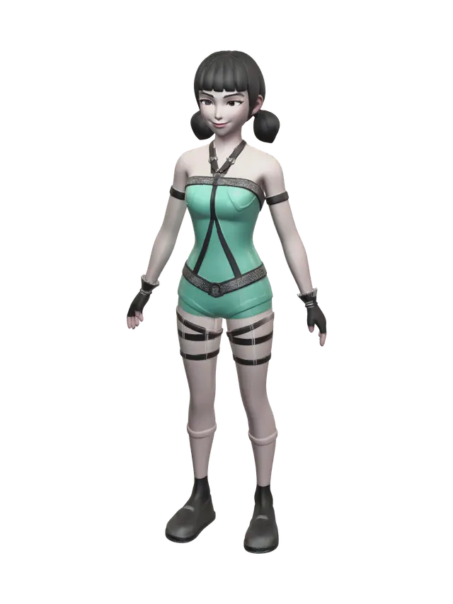 3D model for Stylized Zoey Kpdh