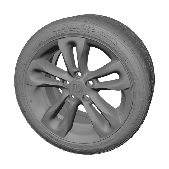 3D model for Honda alloy wheel