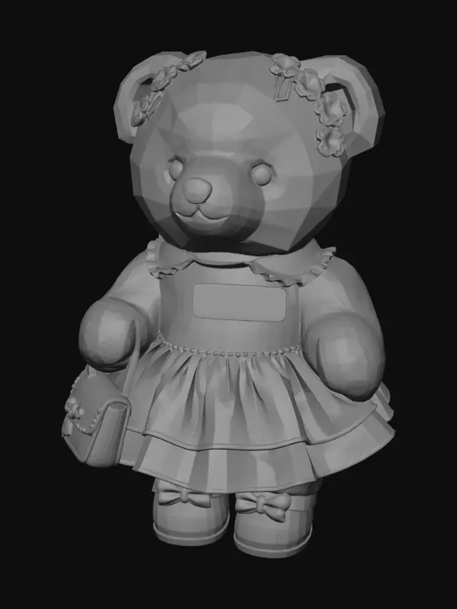 3D model for Pastel Meadow Bear