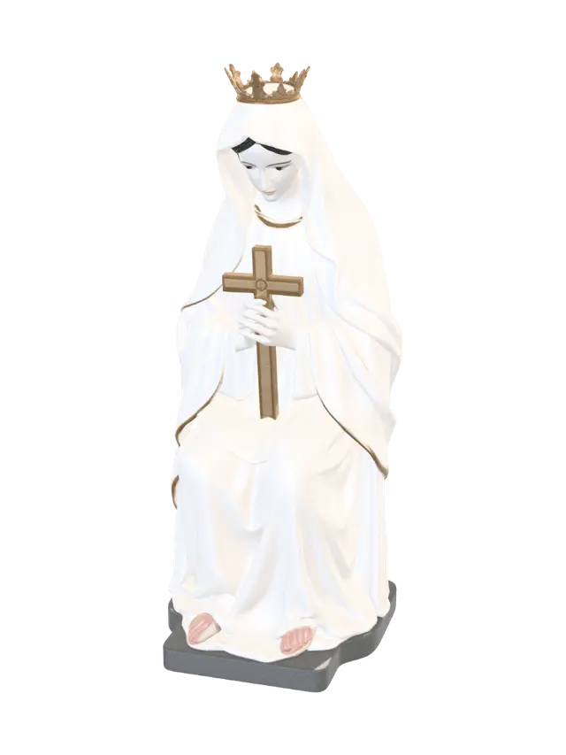 vierge de la salette - Devotional 3D model, vytvořený pomocí AI