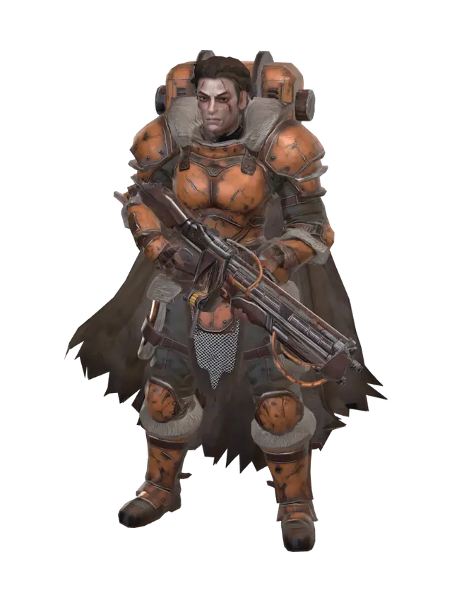 3D character model, two additional soldier figurines both in identical T-poses… 3D model, vytvořený pomocí AI