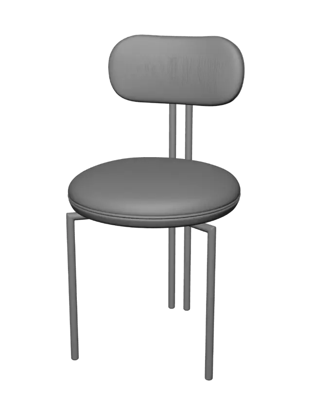 3D model for Disc Back Modern Chair